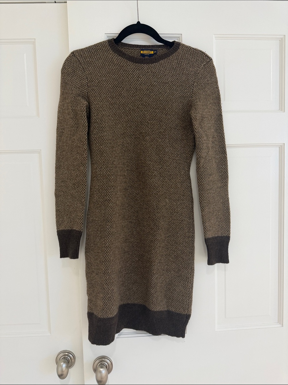 Ralph Lauren Rugby Brown Crewneck Sweater Dress